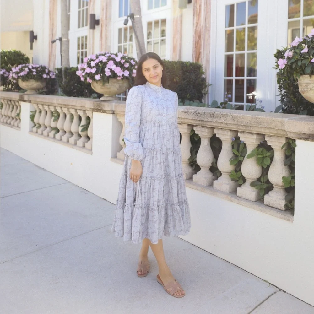 Elegant Floral Maxi Dress - Picture 6 of 8